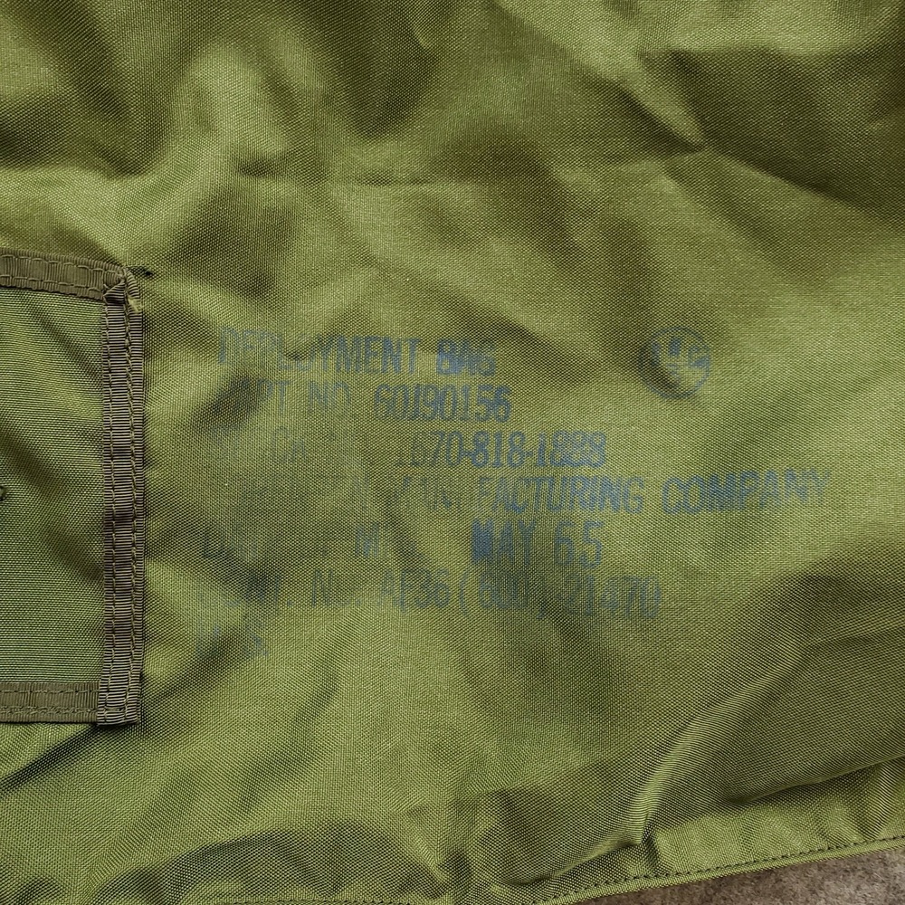 Vintage USAF Military 1965 Parachute Deployment Bag Vietnam Era Nylon Pack - Picture 5 of 7